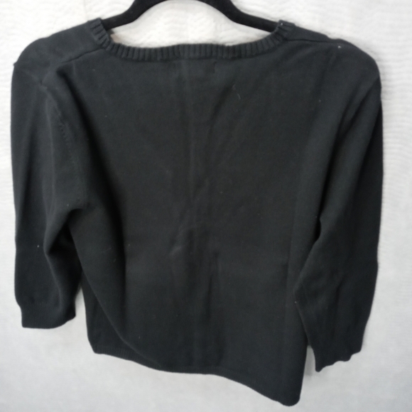 Banana Republic women's black long sleeve button f - Picture 8 of 10